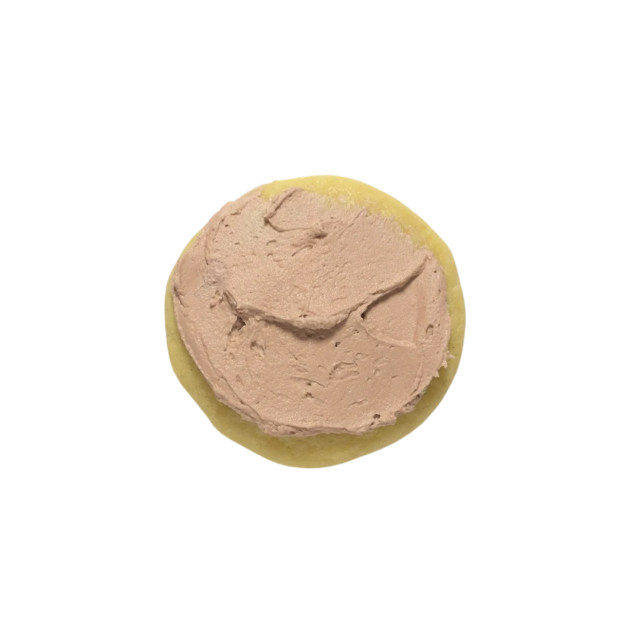 Sugar cookie with pink frosting